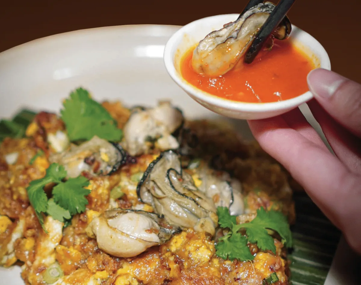 Oyster Omelette, winner of the 2021 Iconic Auckland Eats award